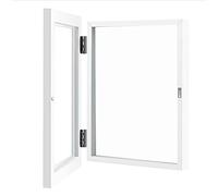 Sarpoer A4 Kids Art Frames Front Open Drawing Paper Kids Flip Cover Adecuado para marcos de almacenamiento Artesanías Colgantes Pictures Blanco