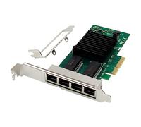 Sarpoer Tarjeta de Red PCI-E Gigabit de Cuatro Puertos PCI-E X1 I350-T4 RJ45 Router Software de Escritorio Tarjeta de Red Gigabit