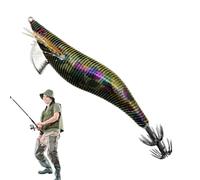 Sarro de calamar brillante, plantilla de calamares brillantes | Ganchos de plantilla de calamar fluorescentes | Cebo de nocturna fluorescente, herramientas de atraer do artificial para agua dulce de a