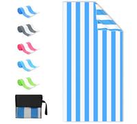 Sarsumir Toalla Playa Grande 90x180cm Toalla de Playa de Microfibra para Gimnasio Viajes Natación Piscina Yoga Camping Deportes Secado rápido Toalla Playa Hombre Mujer, Azul