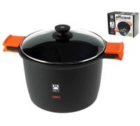 SARTÉN 11,1 L REDONDA NEGRA, NARANJA 28x36x20 cm