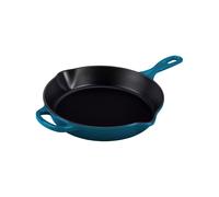 Le Creuset Sartén skillet alta de hierro fundido, 26 cm, 2 litros, Deep Teal, 20187266420422