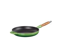 Le Creuset Sartén Signature con mango de madera de hierro fundido, 28 cm, 2, 6 L, Bamboo, 20258284080422