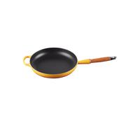 Le Creuset Sartén Signature con mango de madera de hierro fundido, 28 cm, 2, 6 L, Nectar, 20258286720422