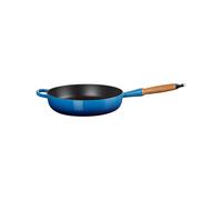 LE CREUSET Signature 20259282200422 - Sartén de hierro fundido con mango de madera (28 cm), color azul