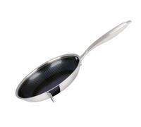 Sartén alpina 24 cm - Cazuela apta para inducción - Sartén 3D Cerámica antiadherente - Libre de PFAS - Mango de acero inoxidable - Resistente al horno - Para todas las fuentes de calor - Resistente a