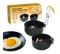Sartén - anti-secuestrado para uso doméstico para huevos | Plegable no estricto con gancho para pendientes para huevos sin | Anillos para huevos de mango