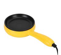 Sartén Antiadherente, Calentada uniformemente 300W Sartén ABS Fácil de Limpiar Sartén para Huevos Fritos con Espátula de Madera Aislante del Calor para Dormitorios de Estudiantes Campamentos