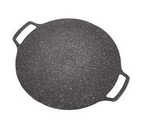 Sartén Antiadherente Coreana para Barbacoa, Sartén Circular Premium con Mango Antiescaldado, Compatible con Estufa de Cerámica, Inducción, Eléctrica, Fogata, Quemador de Gas(Universales 36cm)