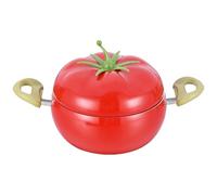 Sartén antiadherente de base gruesa - Olla de cocina estilo fruta de 21 cm, tapa de cacerola, utensilios de cocina a fuego lento para cocinar, olla multiusos resistente para estofado, sopa, pasta