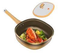 Sartén Antiadherente - Olla De Cocción Profunda, Sartén | Utensilios De Cocina De Aleación De Titanio, Herramienta De Cocina Premium, Distribución Eficiente Del Calor, Aparato Multiusos Para En C