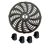 Sartén antiadherente para freidora de aire compatible con Gourmia GAF698 GAF686 de 6 cuartos de galón, bandeja de repuesto para horno freidora de aire con mango y parachoques de goma