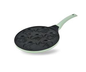 Sartén Antiadherente para Panqueques Maestro, Varios Diseños, Diámetro 26Cm, Mango de Silicona, Compatible con Cualquier Tipo de Estufa, MR-1222