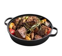 Sartén antiadherente | Sartén para tortilla con tapa para estufas, mango aislante del calor, sartén para tortillas, carne, cena, aperitivos, desayuno