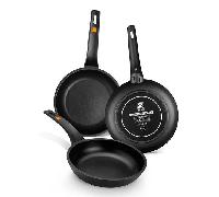 BRA Efficient Sartén 24 cm, aluminio fundido con antiadherente, apta para todo tipo de cocinas incluida inducción, libre de PFOA