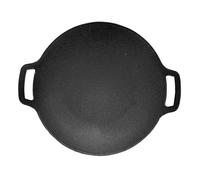 Sartén coreana de hierro fundido Circle, para camping, uso en interiores y exteriores, compatible con placas de inducción, placas de parrilla, cocinas eléctricas, estofados disponibles