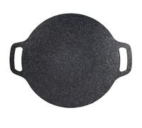 Sartén coreana para barbacoa de 13.4 pulgadas, acero inoxidable con asas, ideal para cocinas de gas e inducción, perfecta para barbacoas de interior/exterior