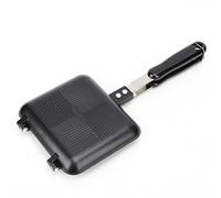 Sartén cuadrada 16 x 14 cm Máquina de sándwich de doble cara Sartén antiadherente Sartén para crepes Molde de cocción multifunción para tostadoras Tortilla de desayuno