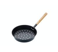 Kitchen Craft Sartén de acero al carbono para asar castañas, 27 cm (10,5"), Negro