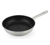 Sartén de Acero Inoxidable 18/10, 32 cm, Resistente, Antiadherente, Ideal para cocinar a Fuego Lento y freír Alimentos.