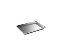 Sartén de acero inoxidable grueso de grado comercial con distribución uniforme del calor, bandeja para hornear galletas para horno, bandeja de acero inoxidable para pasteles y pan