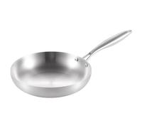 Sartén de acero inoxidable, sartén de chef de larga duración, resistente a la erosión, estructura resistente, apta para horno para filetes y huevos, todos los métodos de cocción