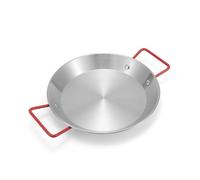 Sartén de camping de acero inoxidable, wok de doble mango para cocinar al aire libre, sartén portátil para senderismo en fogatas, para utensilios de cocina de acero (24 cm)