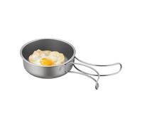 Sartén de camping - Sartenes de titanio con mango plegable | Ollas de cocina antiadherentes, sartenes para mochileros, ollas de camping, para senderismo al aire libre, caza, viajes, s