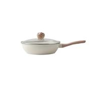 Sartén de cerámica antiadherente compatible con sartenes de 3,6 l con tapa y mango resistente al calor.(4K 3.5X 90X)