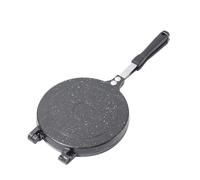 Sartén de Doble Cara, Sartén de Aleación de Aluminio para Desayuno, Sartén para Sándwich a la Parrilla, para el Hogar, Cocina, Camping, Desayuno (18,5x39,5 cm/7,3x15,6 Pulgadas)