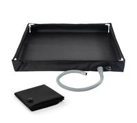 Sartén de ducha de camping, bandeja de ducha al aire libre | Base de baño con manguera de drenaje - Pan base de ducha portátil para camping con manguera de drenaje para mascotas en interiores al aire