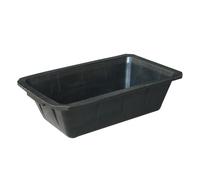 Sartén de goma de 10 l para alimentación de animales | Goma gruesa con apertura ancha, suministro de granja para pollo, cabra, aves, ganado, caballos de , alimentación estable, 17,72 x