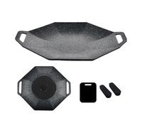 Sartén de hierro fundido, placa de parrilla para barbacoa, sartén seccional antiadherente, sartén de fácil limpieza con puerto guía de aceite para cocina, sartén doméstica que ahorra espacio, estufa