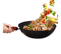 Sartén de hierro, sartén japonesa, olla antiadherente sin revestimiento para cocina eléctrica, placa de inducción, hogar, restaurantes, camping, cocina al aire libre, freír resistente, sartén, gri