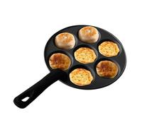 Sartén de huevo, sartén para panqueques antiadherente 7 tazas | 7 tazas de sartén para tortilla Hamburgo - Sartén para desayuno de 7 moldes, sartén de huevo frito para cocina, café, restau