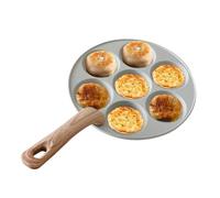 Sartén de huevos de 7 niveles: sartén para tortilla de aluminio, sartén para panqueques antiadherente | Freidora de tortilla de Hamburgo, olla para huevos fritos, sartén para panqueques, sartén para