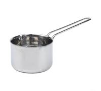 Sartén de leche caliente de acero inoxidable para calentar suavemente y cocinar a fuego lento controlado, compatible con cerámica eléctrica de gas e inducción