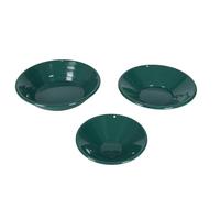 Sartén de oro 3pcs Pan de pan de oro verde para minería de oro Material ABS duradero 10.43in 13.98in 14.96 pulgadas adecuadas para principiantes y profesionales