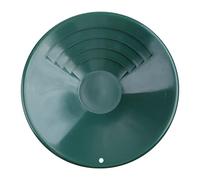 Sartén de Oro de 10 Pulgadas para Exteriores con Riffles Gold Basin Nugget Mining Pan para la prospección de Oro Portable Green