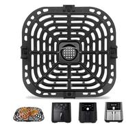 Sartén de parrilla para freidora de aire para olla instantánea Vortex Plus 6 en 1 6 cuartos Gourmia GAF735 6 cuartos de galón, accesorios para freidora de aire, bandeja de repuesto, placa de parrilla