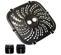 Sartén de parrilla para freidoras de aire PowerXL, accesorios de freidora de aire cuadrados para bandeja de 8 cuartos de galón para bandejas de freidora de aire Vortex Pro, piezas de repuesto de placa