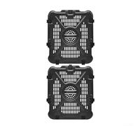 Sartén de parrilla y accesorios - Placa antiadherente de silicona compatible con SL201 SL401 SL451 Doble pila XL 2 cestas freidora de aire para filetes, pescado, verduras (SL400 2 piezas)