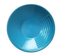 Sartén de plástico dorado de 38 cm de diámetro para prospección en zonas montañosas, ríos y lechos de arroyos utilizando métodos de separación manual (azul)