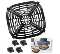 Sartén de repuesto para freidora de aire Crispi FN101GY Cesta de acero inoxidable para tareas de asar y hornear (A)