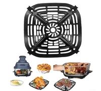 Sartén de repuesto para freidora de aire, para FN101GY, bandeja antiadherente de acero inoxidable con circulación de aire uniforme, apta para lavavajillas, 7.9 x 7.9 pulgadas (B)