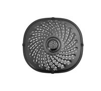 Sartén de repuesto para freidora de aire Power XL y Gowise de 7 cuartos de galón, bandeja de acero sin carbono, 25,3 x 23,4 cm, patrón perforado seguro para lavavajillas para un flujo de aire uniforme