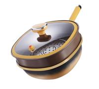 Sartén de titanio - Sartén antiadherente de 30 x 10 cm, utensilios de cocina eficientes para el calor, utensilios de cocina con revestimiento de cerámica, plancha para crepé de desayuno, cocina al