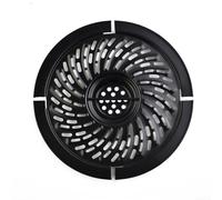 Sartén divisora de freidora de aire con mango central para una extracción segura después de cocinar carnes y a base de plantas para alimentos uniformemente (15,5 cm)