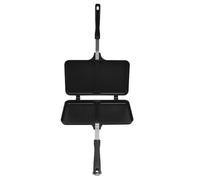 Sartén Doble Cara Para Sándwich, Aluminio Antiadherente, 24.5x16cm - Cocción Rápida Y Uniforme, Ahorro De Aceite, Cocina Casera Fácil