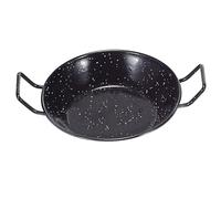 Paellera Honda Esmaltada 32cm Negro